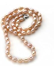 Freshwater Pearl Silver Necklace 18"