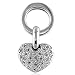 Sterling Silver Diamond Heart Filigree Pendant