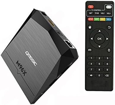 QMSSIC M96X Android 6.0 TV BOX Amlogic S905X Quad Core 64bit 2GB RAM 8GB ROM KODI 16.1 Fully Loaded XBMC Wifi Ethernet 1080P 4K Streaming Media Player