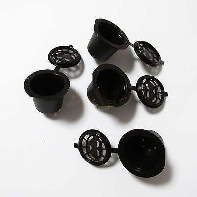 4Pack Refillable Coffee Capsule Cup Reusable Refilling For Nespresso Machine