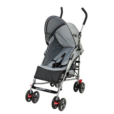 Dream On Me Lightweight Aluminum Stroller, Black/Gray