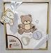 Teddy Bear Fleece Baby Blanket--with bonus rattle