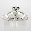 Irish Friendship / Love Claddagh Ring in Sterling Silver, #2601