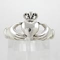 Irish Friendship / Love Claddagh Ring in Sterling Silver, #2601