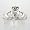 Irish Friendship / Love Claddagh Ring in Sterling Silver Size 5, #2601-5
