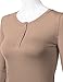 TWINTH Womens Long Sleeve Button Down Henley Top Basic Shirts