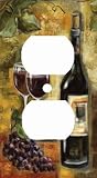 Red Wine and Grapes Decorative Outlet Cover