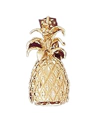 14K Yellow Gold 3-D Pineapple Pendant