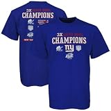 Reebok New York Giants Royal Blue Three-Time Superbowl Champions T-shirt