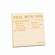 Knock Knock Sticky Notes: Deal With This (Pack of 8)