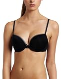 Calvin Klein Women's Naked Glamour Push Up Bra, Black, 34D