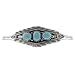 Sterling Silver Oval-cut Turquoise Cuff Bracelet