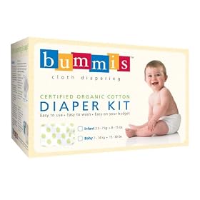 Bummis Organic Cotton Diaper Kit, 8-15 Pounds