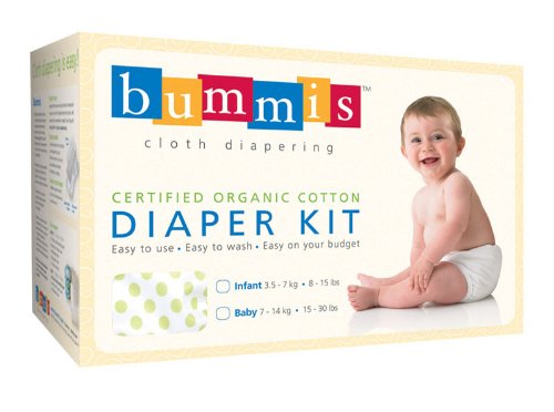 Bummis Organic Cotton Diaper Kit, 8-15 Pounds