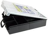 Portable 13 Compartment Storage Box with Adjustable Section,