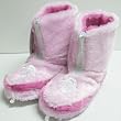 Ohio State Buckeyes Womens Pink Zip Boot Slippers
