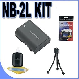 BigVALUEInc NB-2L Rechargeable Lithium Ion Replacement Battery NB2L Accessory Saver Bundle... 