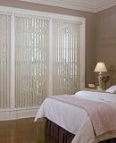 Basic 3 1/2 Fabric Vertical Blinds w/ Vistec Headrail - Stack Left Stack Basic 3 1/2 Fabric Vertical Blinds w/ Vistec Headrail - Stack Left Stack