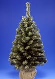3' Noble Spruce Artificial Christmas Tree In Burlap Bag