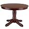 American Simplicity Pedestal Table - Warm Walnut