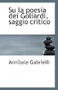 Su la poesia dei Goliardi, saggio critico