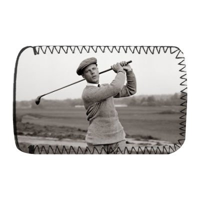 Percy Allis Golfer swings his Driver golf club - Protective Phone Sock - Art247 - Standard Size