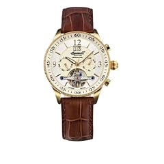 Ingersoll Herren-Armbanduhr XL TOPECA 2 Analog Automatik Leder IN1703GCR