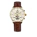 Ingersoll Herren-Armbanduhr XL TOPECA 2 Analog Automatik Leder IN1703GCR