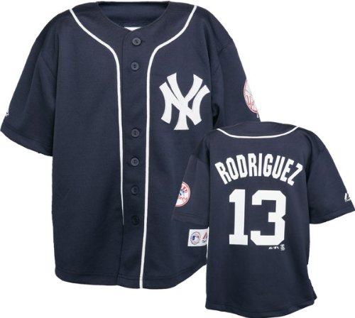 Alex Rodriguez New York Yankees Navy #13 Youth Player Jersey