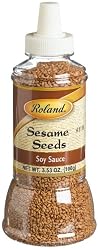 Roland Sesame Seeds, Soy Sauce, 3.53-Ounce Bottles (Pack of 6)
