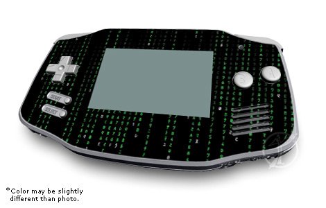 Matrix Style Code Design GameBoy Advanced Decorative Protector Skin Decal Sticker