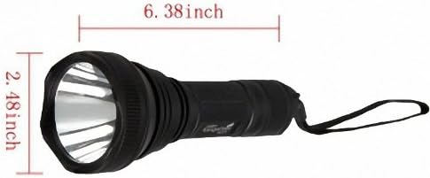 TangsFire HD-2010 CREE XML-T6 6W 1200LM 5 Mode Waterproof Flashlight Torch Black
