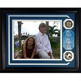 <b>Highland Mint Detroit Lions ""# 1 Fan"" Personalized Photo Mint with 2 Gold Coins</b>