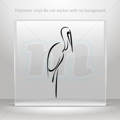 Decals Decal Calligraphic Bird Heron Hobbies Motorbike Vehicle Tablet Laptop DurableÊ 0502 RS5W9