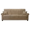 Lola Sleeper Sofa - Microfiber Khaki