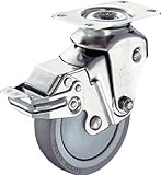 ハンマー クッションキャスター 自在ＳＰ付 ウレタン車 線径２．６ｍｍ