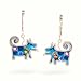Blue Dog Earrings
