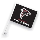 BSS - Atlanta Falcons NFL Car Flag with Wall Brackett