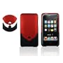 Rubberized Hard Case for Apple iPod Touch 3rd Generation (Red and Black)