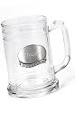 16 oz. Beer Mug with Pewter Emblem - Groomsmen Gift