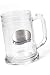 16 oz. Beer Mug with Pewter Emblem - Groomsmen Gift