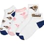 For Bare Feet St. Louis Rams Women's Socks- 3 Pack Medium