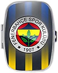 Fenerbahce Sk Custom Silver Stylish, slim design Pill Box Holder,rectangle Medicine Vitamin Organizer Pill case