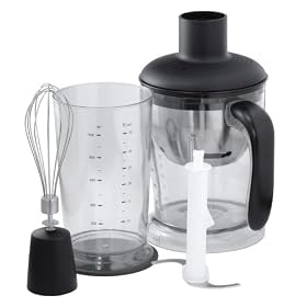Marco Pierre White by Russell Hobbs 14124 650W 3 In 1 Hand Blender with mixing cup, ice crusher and balloon whisk