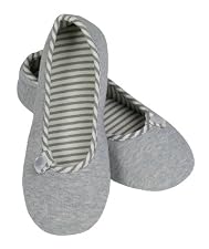 Grey Marl Stripe Ballerina