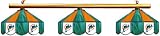 Miami Dolphins Pool Table Light - Stained Glass Shades