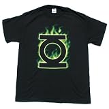 DC COMICS GREEN LANTERN FLAME LOGO T Shirt Licensed at Blue Devil Clothing