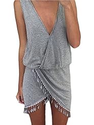 Sexy Asymmetric Polyester Sleeveless Elasticized   Waistline Party Dress 