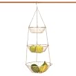 Deluxe Copper 3-Tier Hanging Wire Baskets by RSVP
