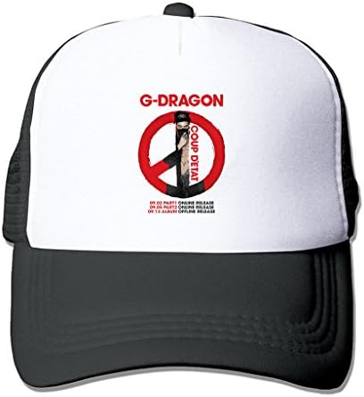 TTGHAT G-Dragon Solo Coup Detat Printing Snapback Cap Sun Visor Baseball Mesh Hat Black